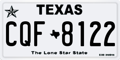 TX license plate CQF8122