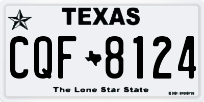 TX license plate CQF8124
