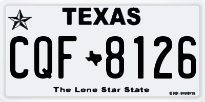 TX license plate CQF8126