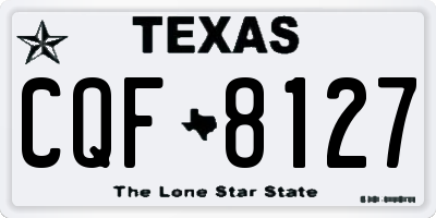 TX license plate CQF8127