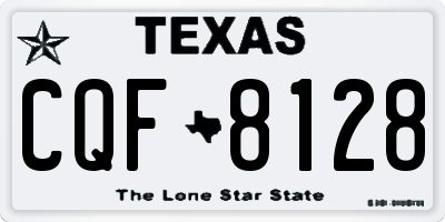TX license plate CQF8128
