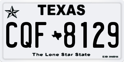 TX license plate CQF8129