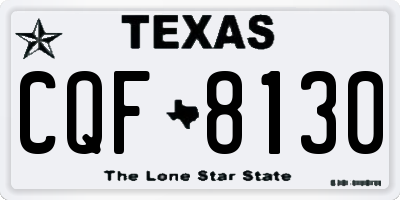 TX license plate CQF8130