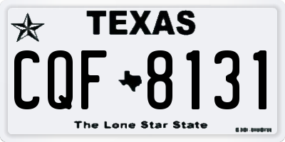 TX license plate CQF8131