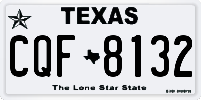 TX license plate CQF8132