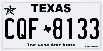 TX license plate CQF8133