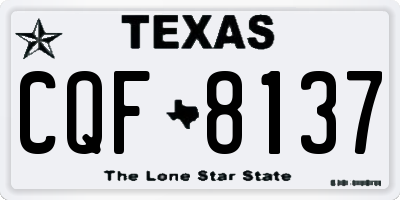 TX license plate CQF8137