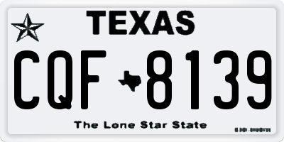 TX license plate CQF8139