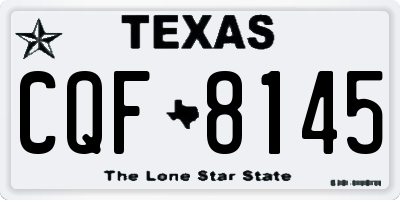 TX license plate CQF8145