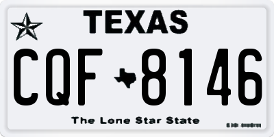 TX license plate CQF8146