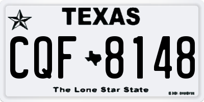 TX license plate CQF8148