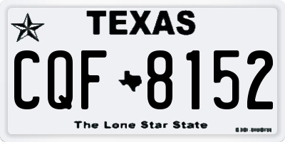 TX license plate CQF8152