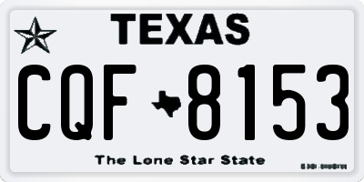 TX license plate CQF8153