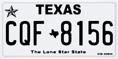 TX license plate CQF8156