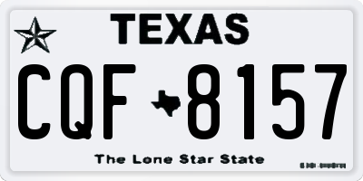 TX license plate CQF8157