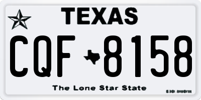 TX license plate CQF8158