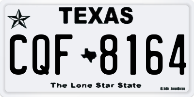 TX license plate CQF8164