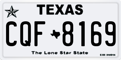 TX license plate CQF8169
