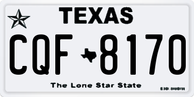 TX license plate CQF8170