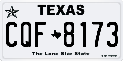 TX license plate CQF8173