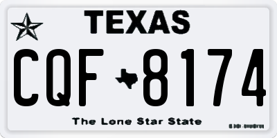 TX license plate CQF8174