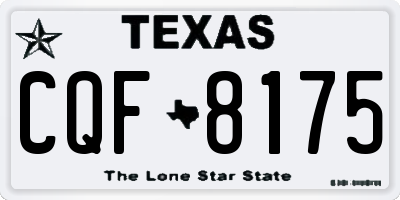 TX license plate CQF8175