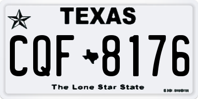 TX license plate CQF8176