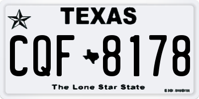 TX license plate CQF8178