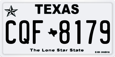 TX license plate CQF8179