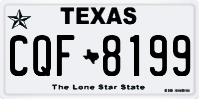 TX license plate CQF8199