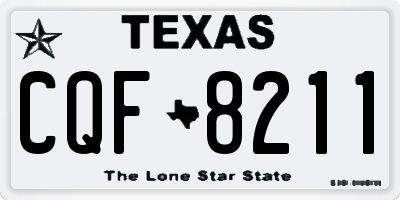 TX license plate CQF8211