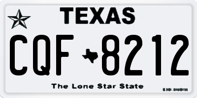 TX license plate CQF8212