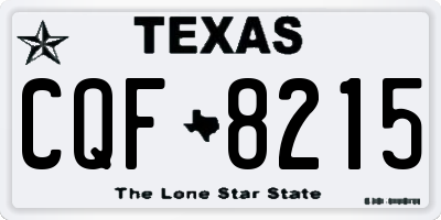 TX license plate CQF8215