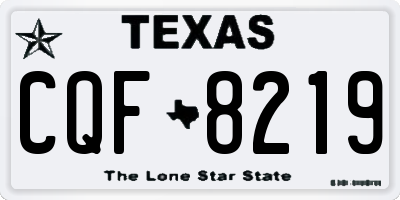 TX license plate CQF8219