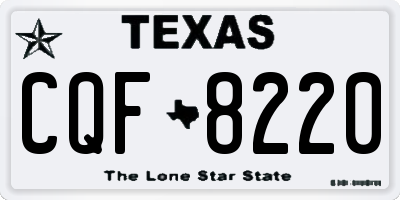 TX license plate CQF8220