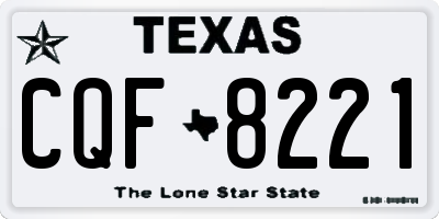 TX license plate CQF8221
