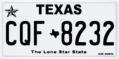 TX license plate CQF8232
