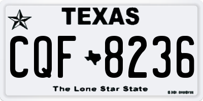 TX license plate CQF8236