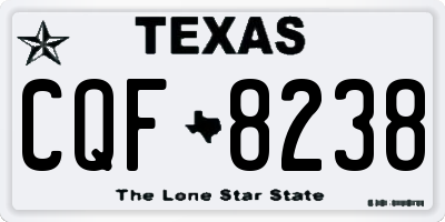TX license plate CQF8238