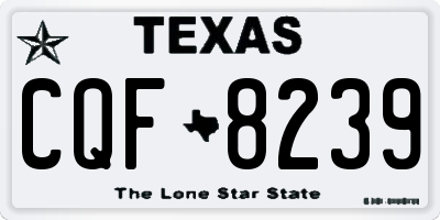 TX license plate CQF8239