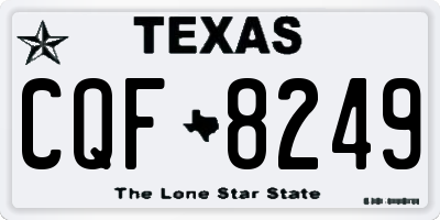 TX license plate CQF8249