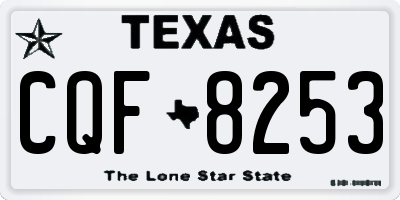TX license plate CQF8253