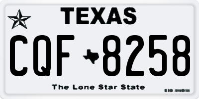 TX license plate CQF8258