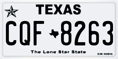 TX license plate CQF8263