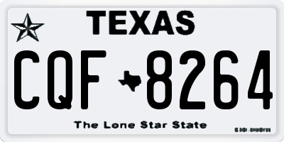 TX license plate CQF8264