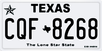 TX license plate CQF8268