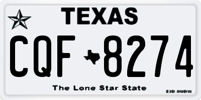 TX license plate CQF8274