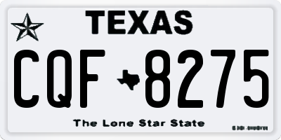 TX license plate CQF8275