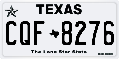 TX license plate CQF8276