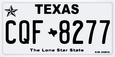 TX license plate CQF8277